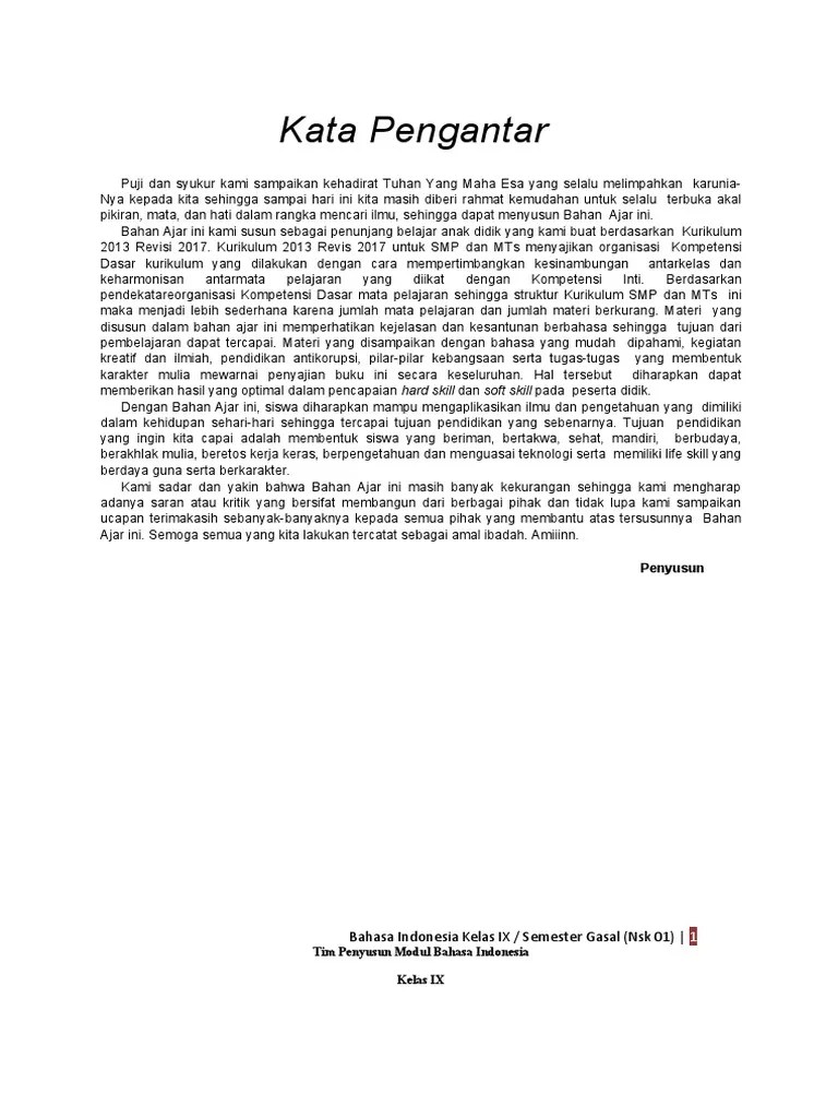 Ringkasan Materi Bahasa Indonesia Pandemi | PDF