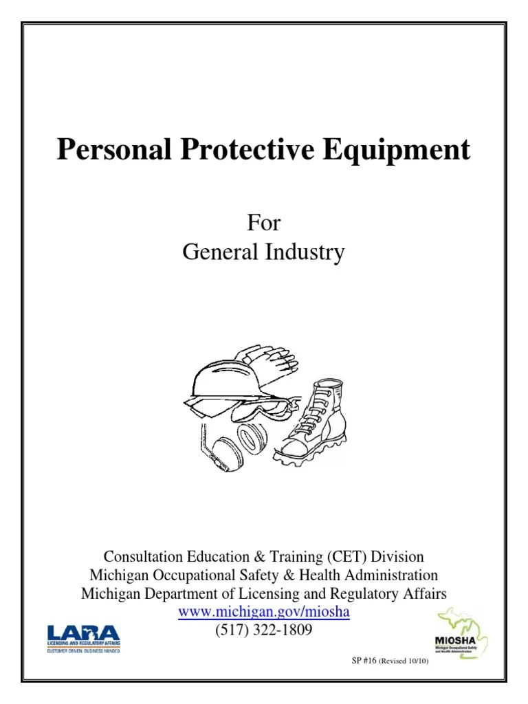 Personal Protective Equipment: For General Industry | PDF | Personal