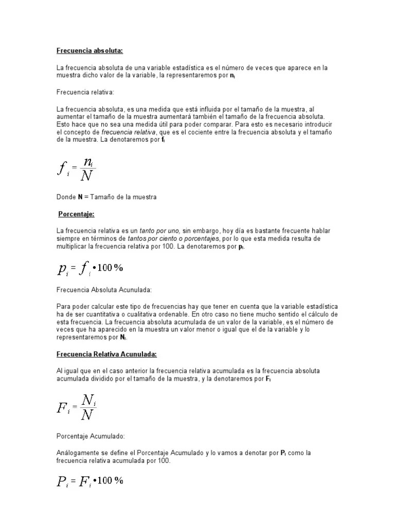 Frecuencia absoluta