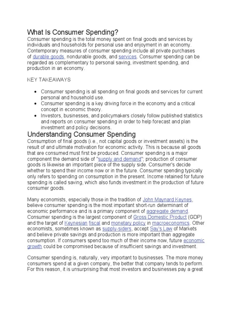 Understanding the Critical Role of Consumer Spending in Driving