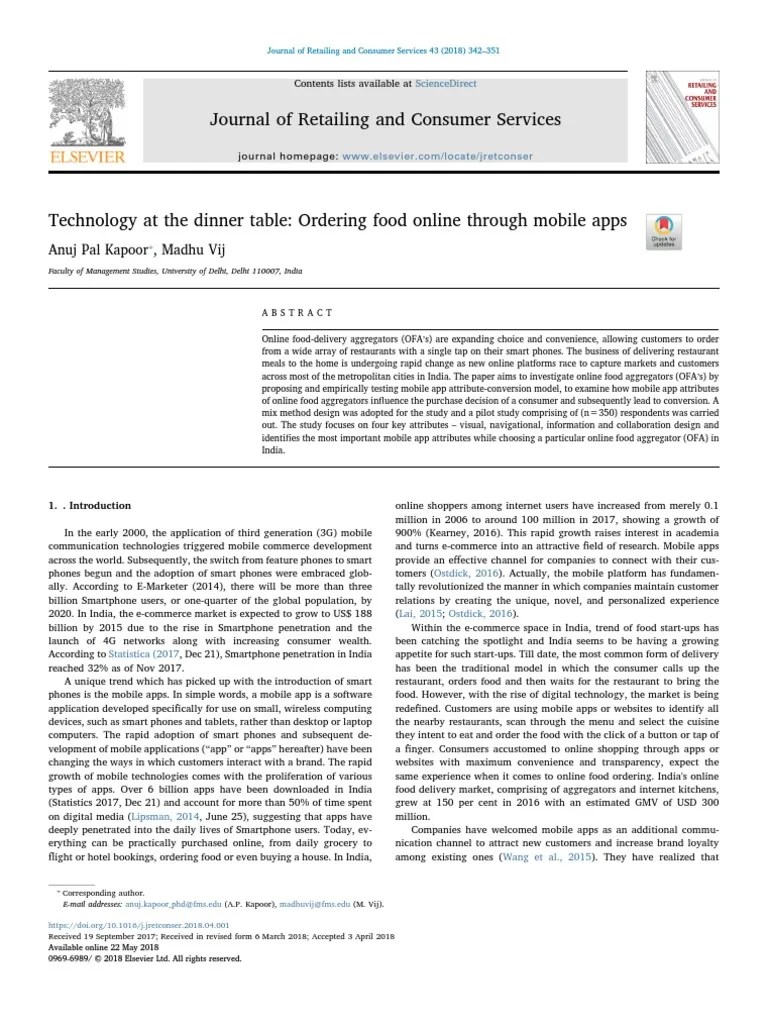 Journal of Retailing and Consumer Services Anuj Pal Kapoor, Madhu Vij