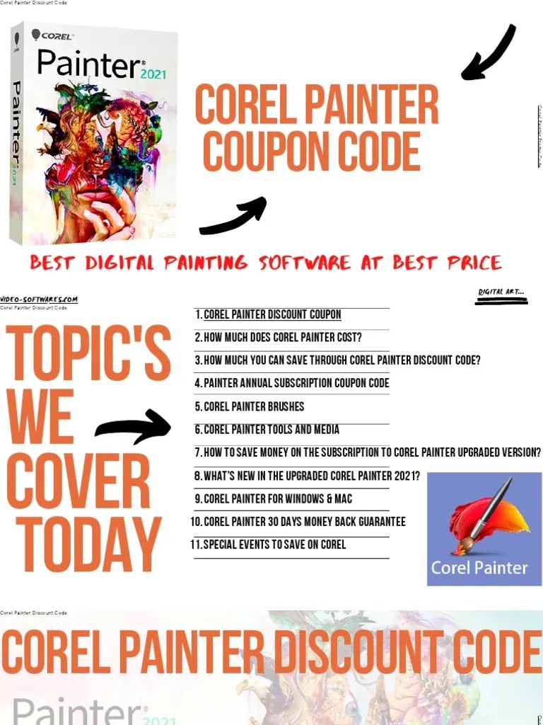 Corel Painter Coupon Code PDF
