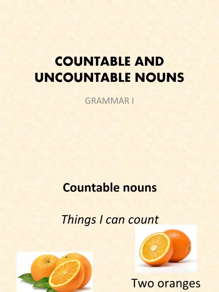 Countable Uncountable Nouns PDF Noun Grammatical Number