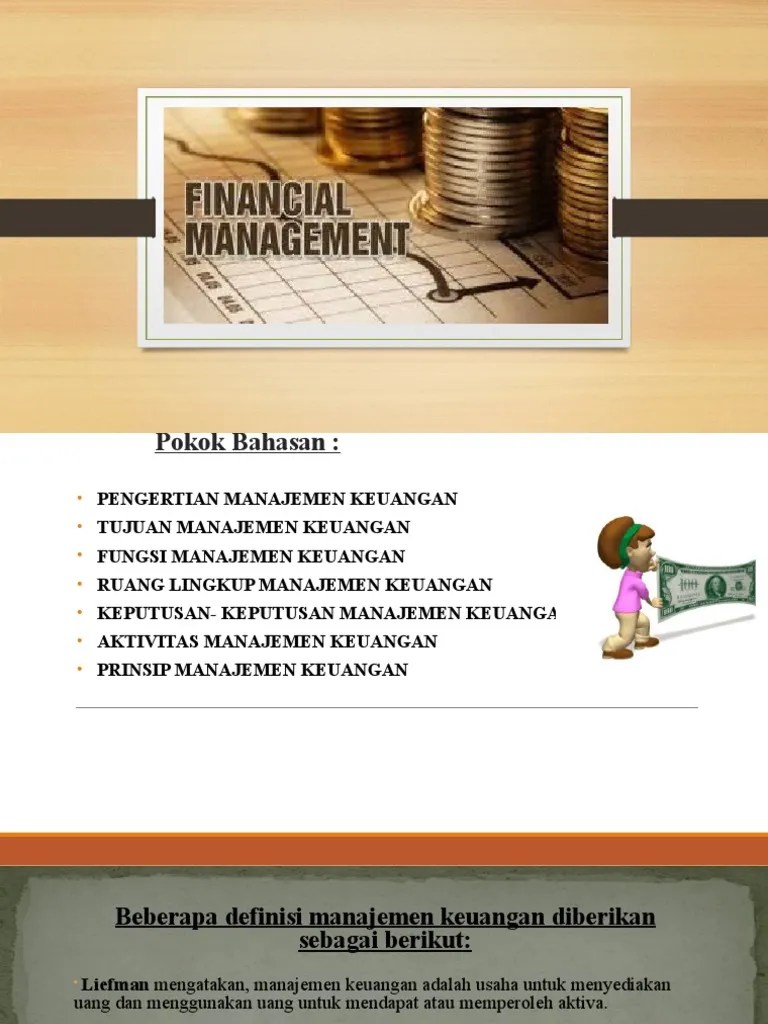Bab 1 Manajemen Keuangan | PDF