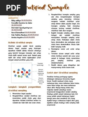Stratified Sample Kelompok 7 | PDF