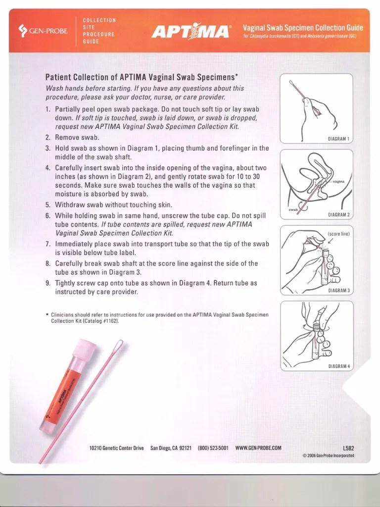 Vaginal Swab Collection Guide PDF
