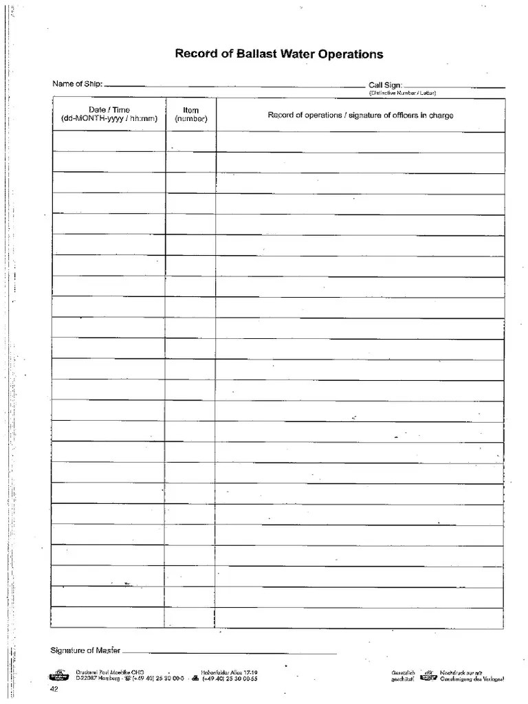 1 Ballast Water Record Book PDF