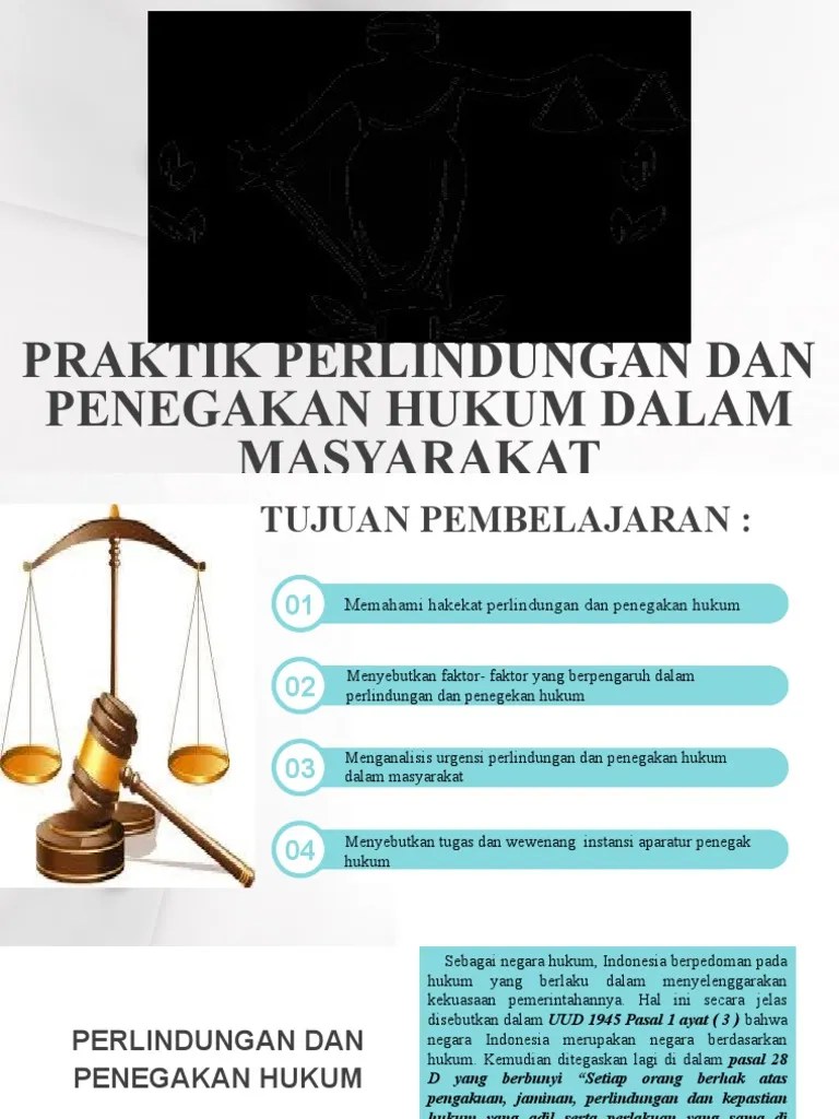Perlindungan Dan Penegakan Hukum | PDF