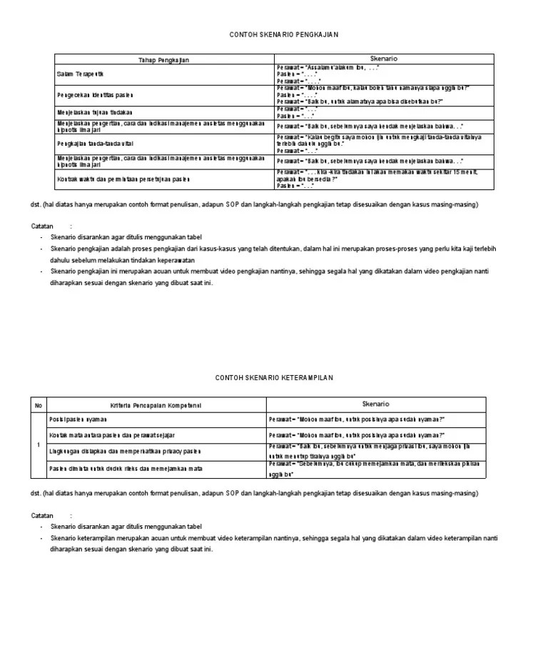 Contoh Skenario | PDF