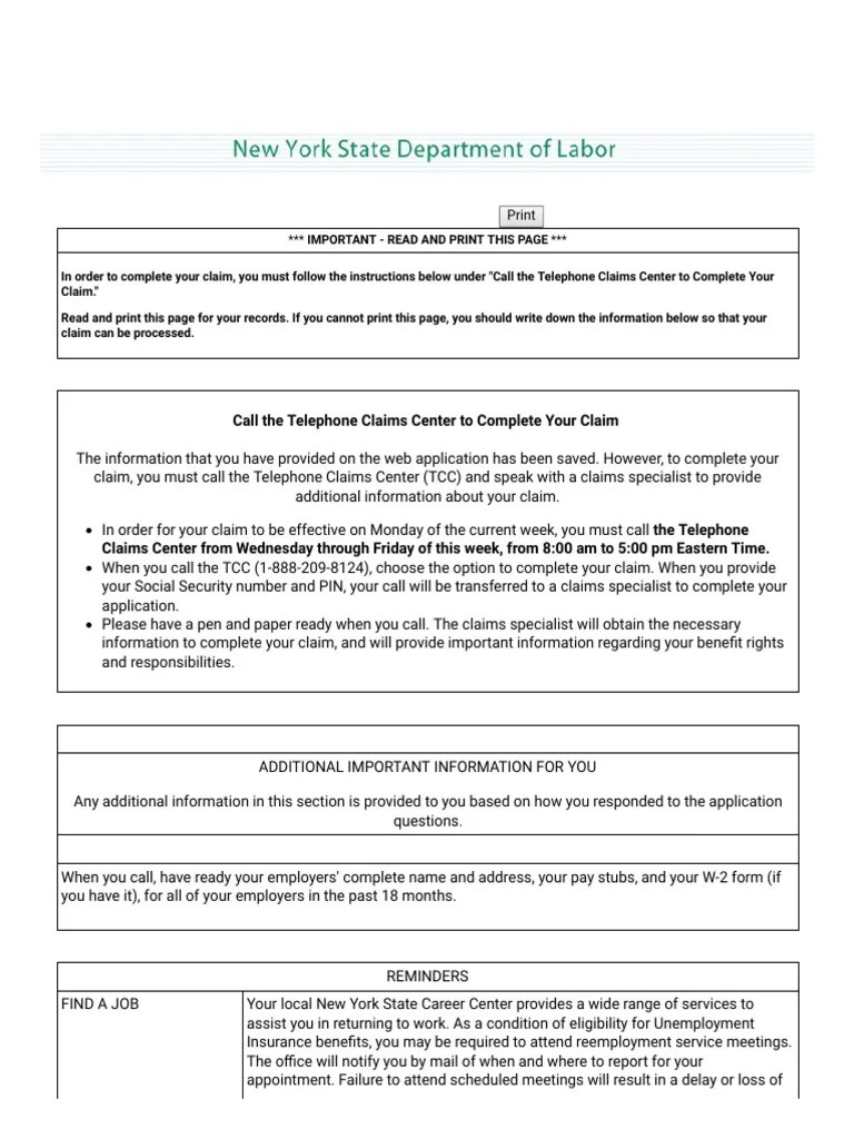 To Unemployment Insurance Benefits Online! PDF Personal