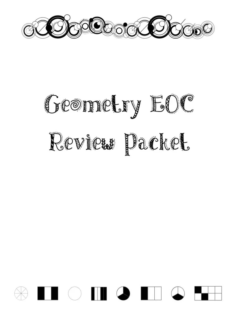 Geometry EOC Review Packet | PDF | Trigonometric Functions | Triangle