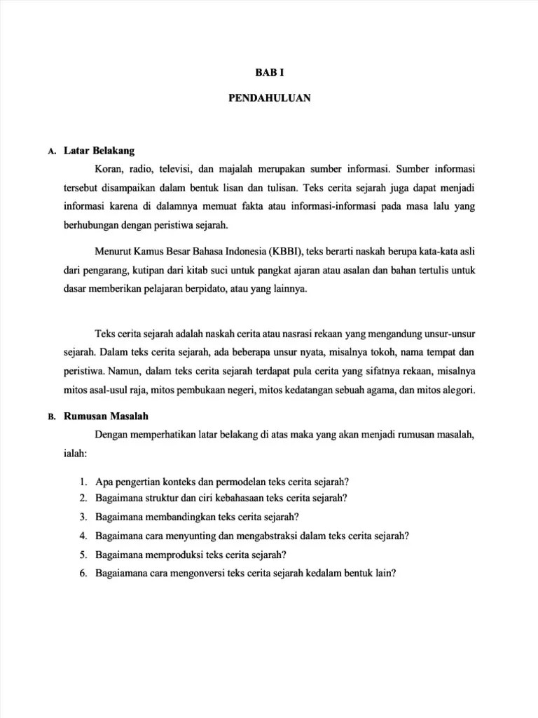 PDF Makalah Teks Cerita Sejarah Sma Ma Kelas Xii | PDF