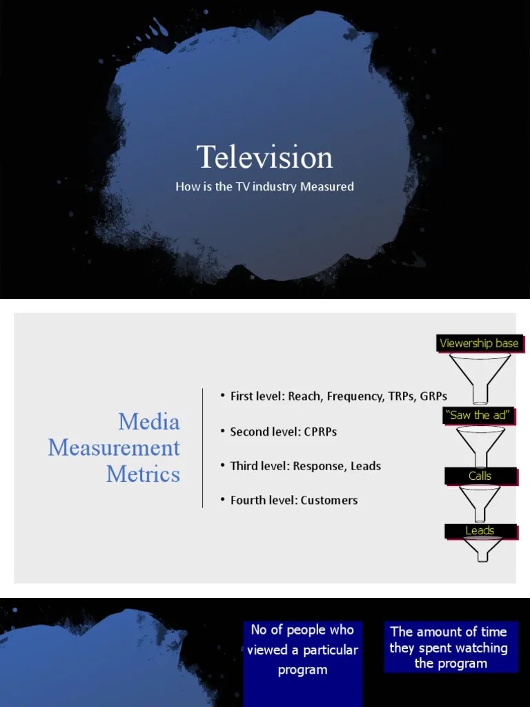 Television How Is The TV Industry Measured Download Free PDF