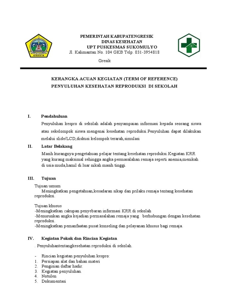 Kak Penyuluhan Kesehatan Reproduksi | PDF