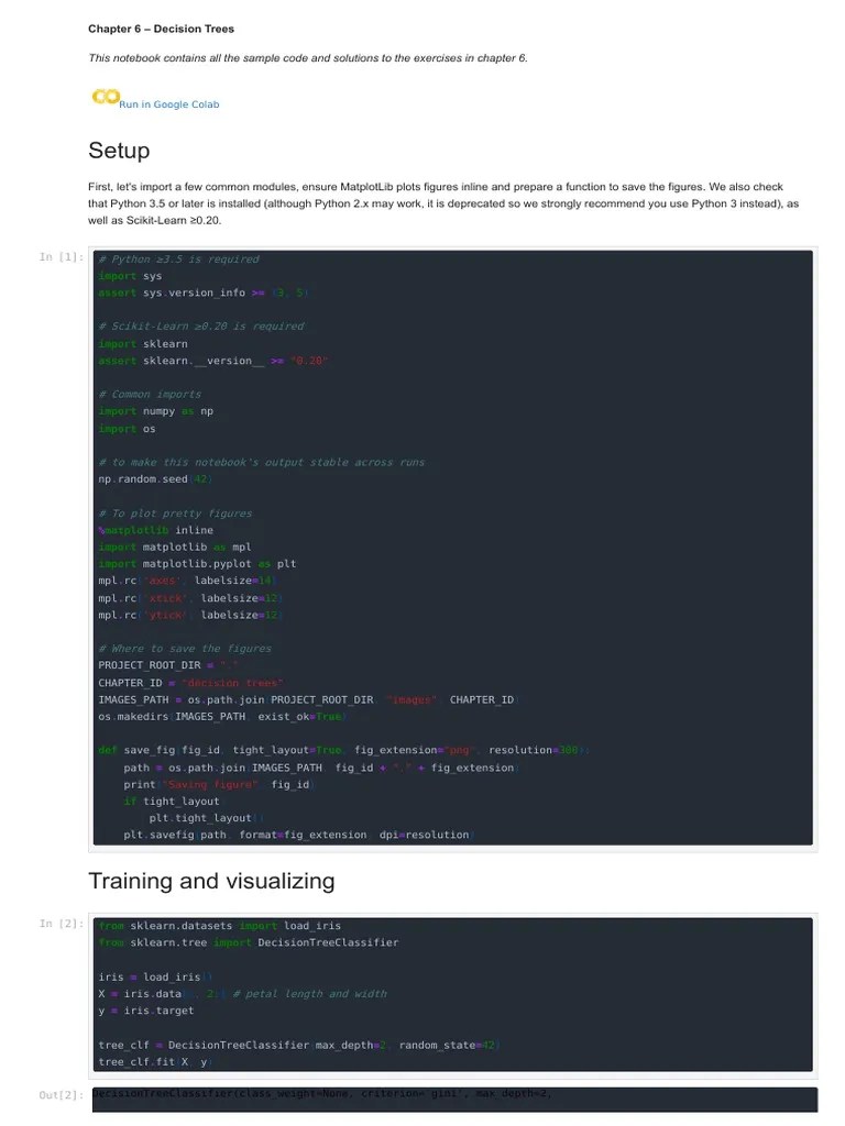 Setup This Notebook Contains All The Sample Code and Solutions To The