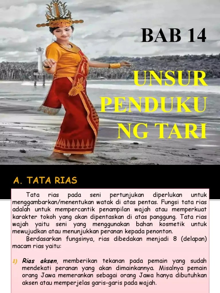 Materi Bab 14. Unsur Pendukung Tari | PDF