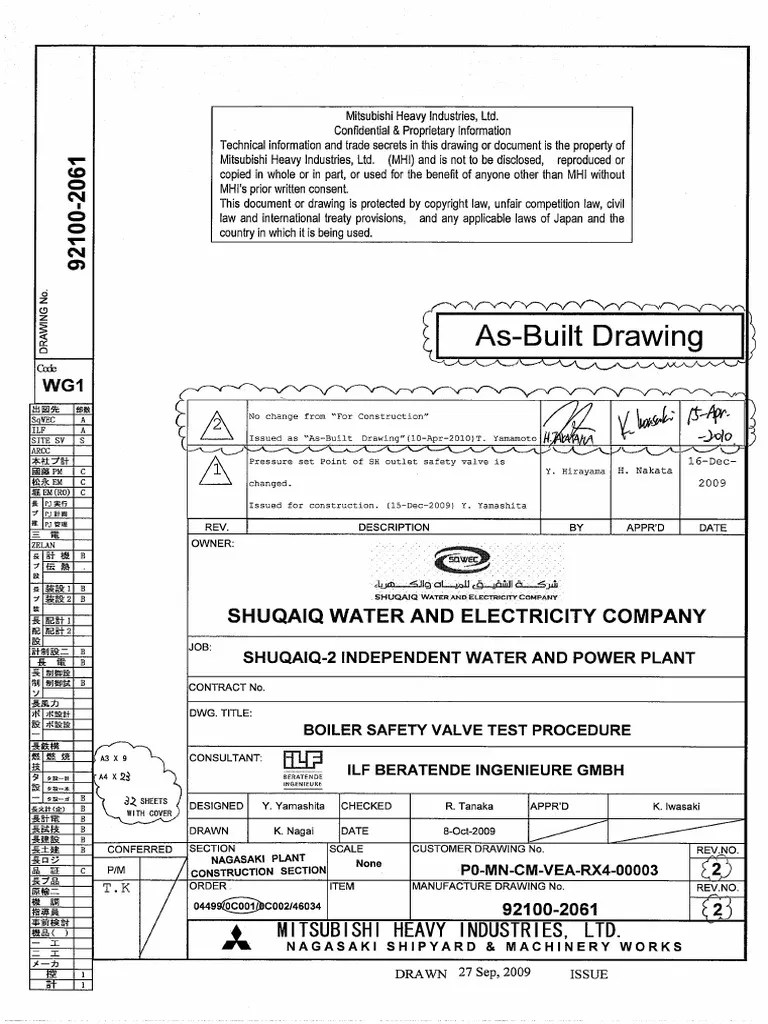 Boiler Safety Valves Test Procedure PDF