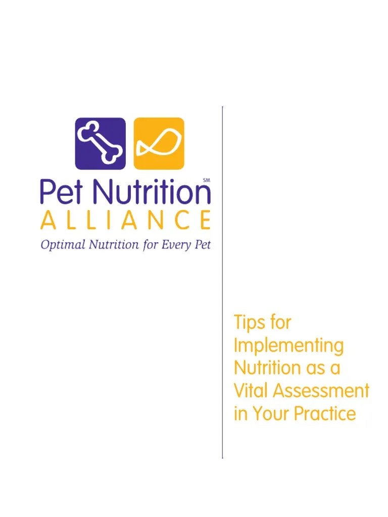 Quick Tips On Implementing The WSAVA Nutrition Guidelines PDF