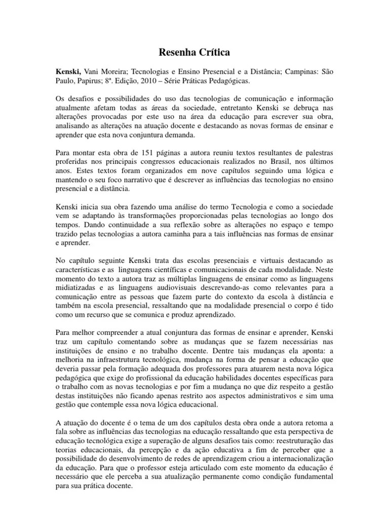 Microsoft Word Resenha Pronta