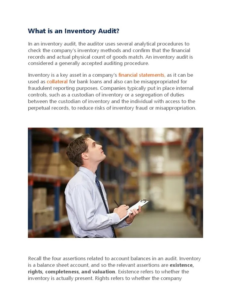What Is An Inventory Audit PDF Inventory Audit