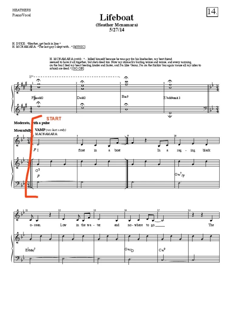 Lifeboat Sheet Music PDF