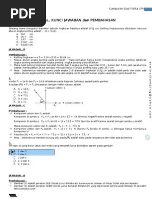 Soal Essay Fisika Kelas X Semester 2