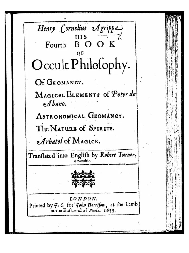 Agrippa Fourth Book of Occult Philosophy Mythological Powers