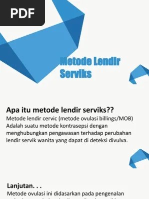 Metode Lendir Serviks | PDF