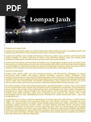 Rangkuman Materi Lompat Jauh | PDF