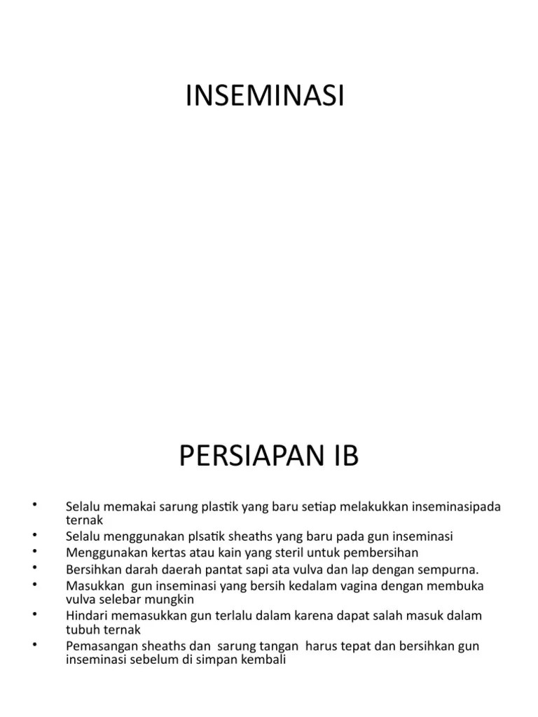 Persiapan Inseminasi Agar Berhasil Dan Membuahkan Hasil Maksimal persiapan sebelum inseminasi