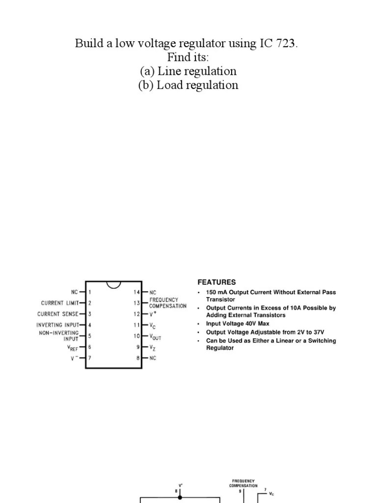 Low Voltage Regulator Using IC 723 PDF