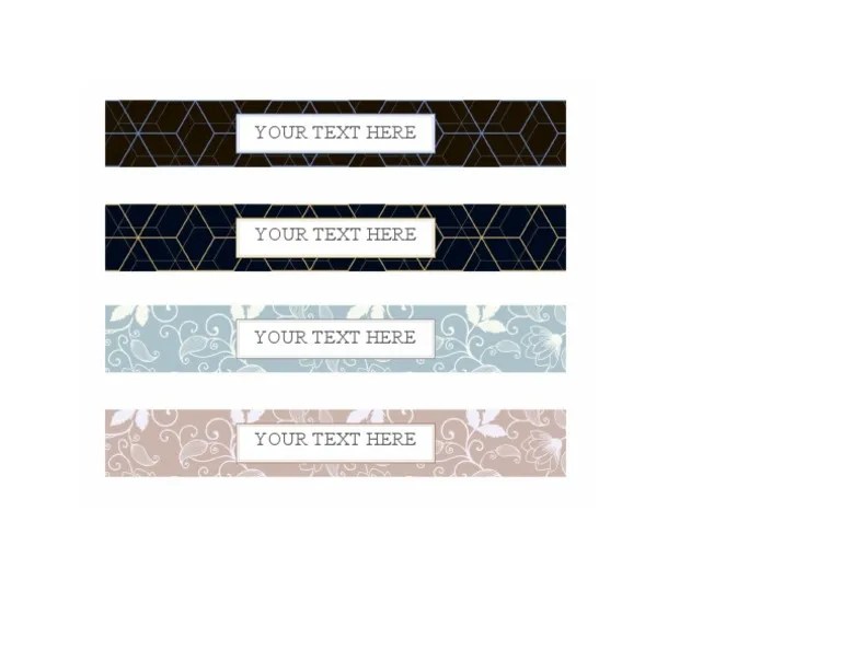 Free Editable Binder Spine Templates Gold Abstract