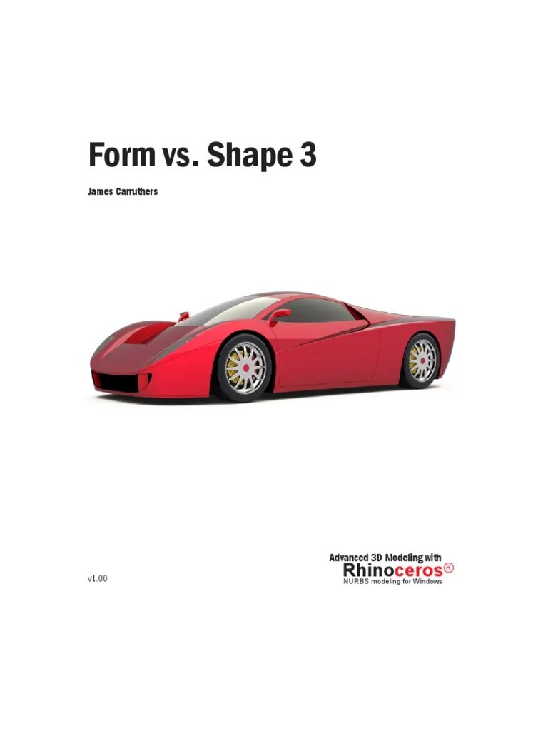 Form Vs Shape 3 PDF 3 D Computer Graphics Tangent