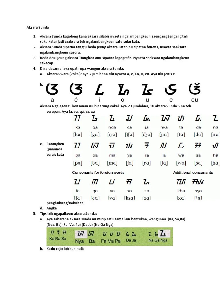 Aksara Sunda | PDF