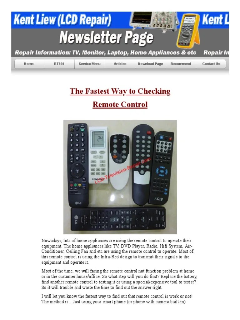 The Fastest Way To Checking Remote Control PDF Remote Control