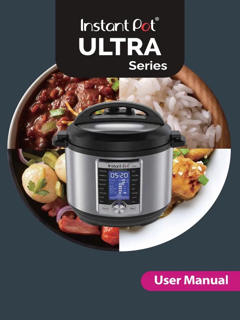 Instant Pot Ultra Manual PDF Pressure Cooking Ac Power Plugs