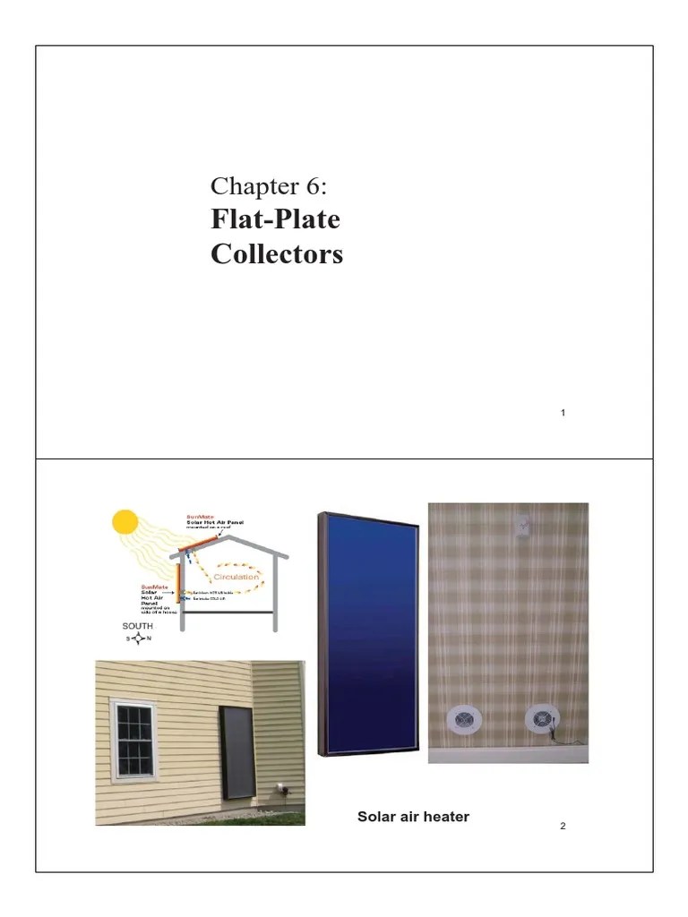 FlatPlate Collectors Solar Air Heater PDF Heat Transfer Heat