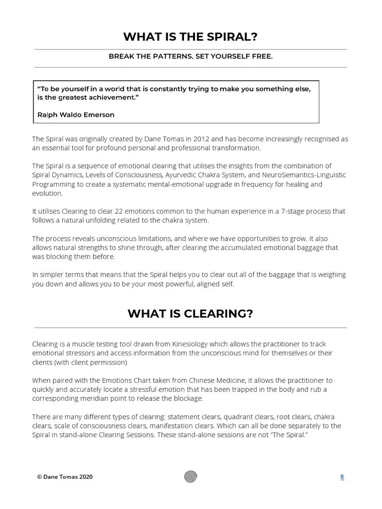 What Is The Spiral? Break The Patterns. Set Yourself Free PDF Self