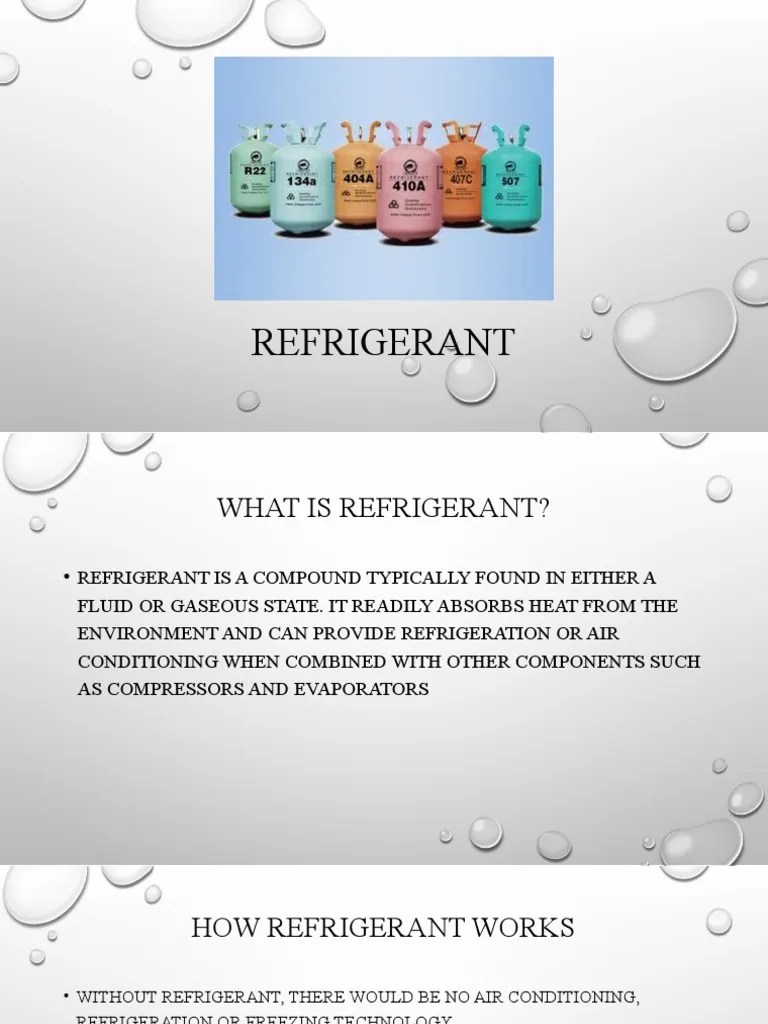 Refrigerant PDF Chlorofluorocarbon Air Conditioning