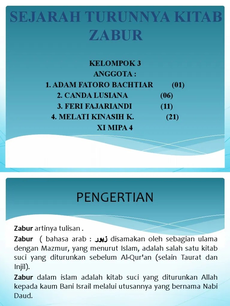 Sejarah Zabur | PDF