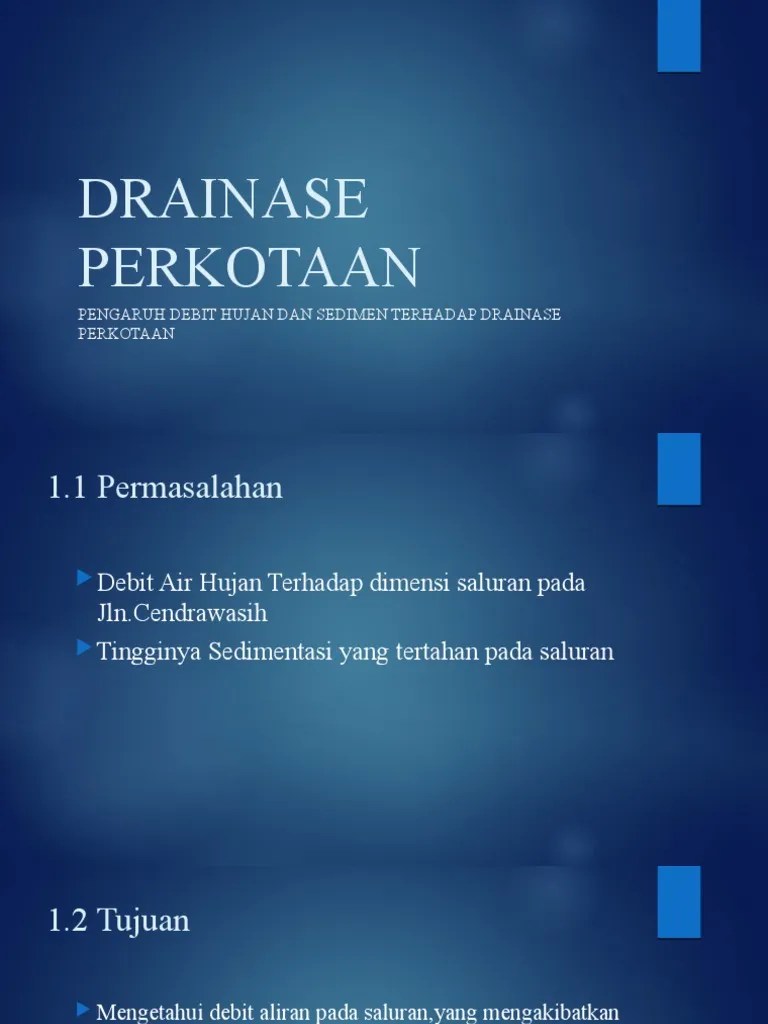 Drainase Perkotaan | PDF