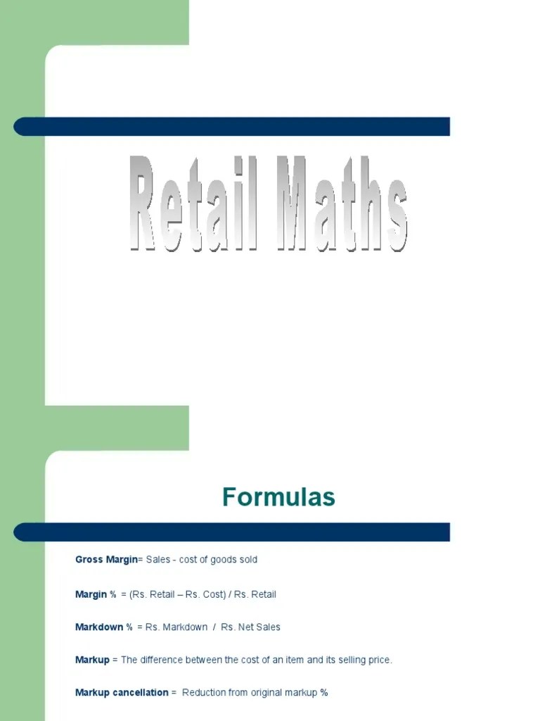 Retail Math'Sppt1