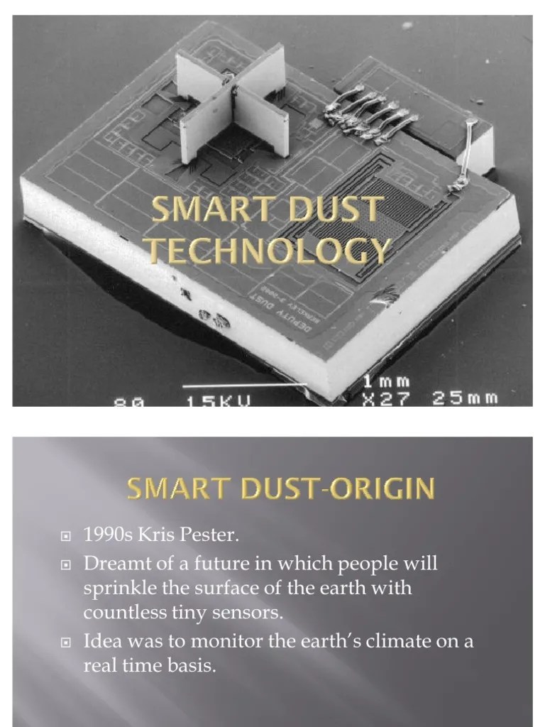 Smart Dust PDF Surveillance Natural Environment