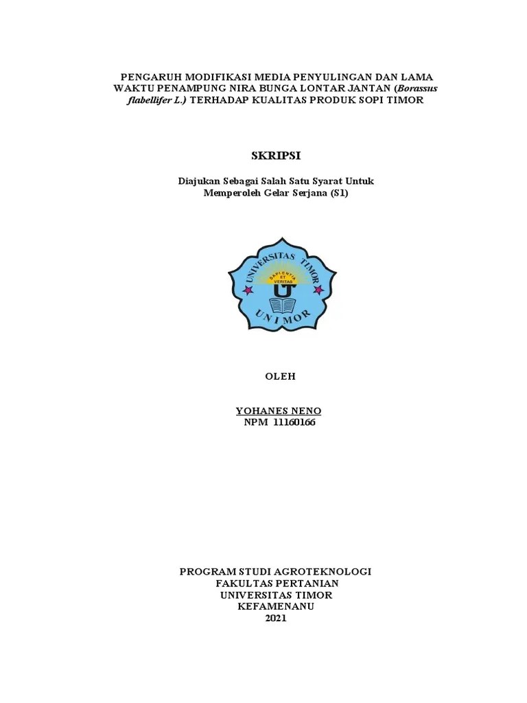 Skripsi Yohanes Neno | PDF