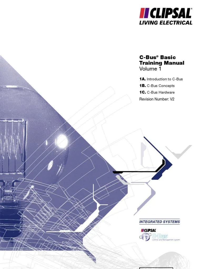 C-Bus Basics Training Manual - Vol 1 | PDF | Electrical Wiring | Power