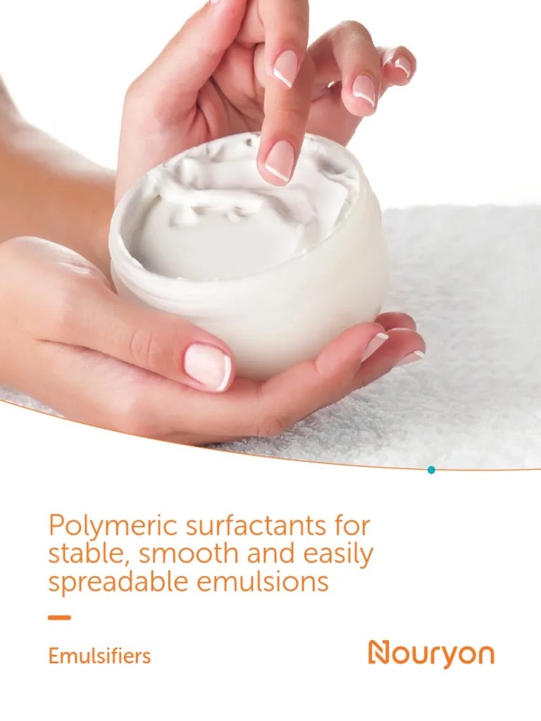 Nouryon's Emulsifiers Polymeric Surfactants For Stable, Smooth and