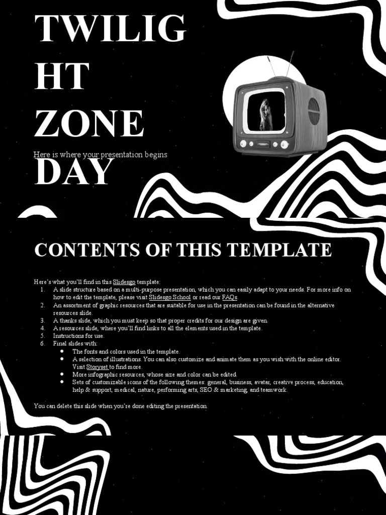 Twilight Zone Day by Slidesgo PDF Jupiter
