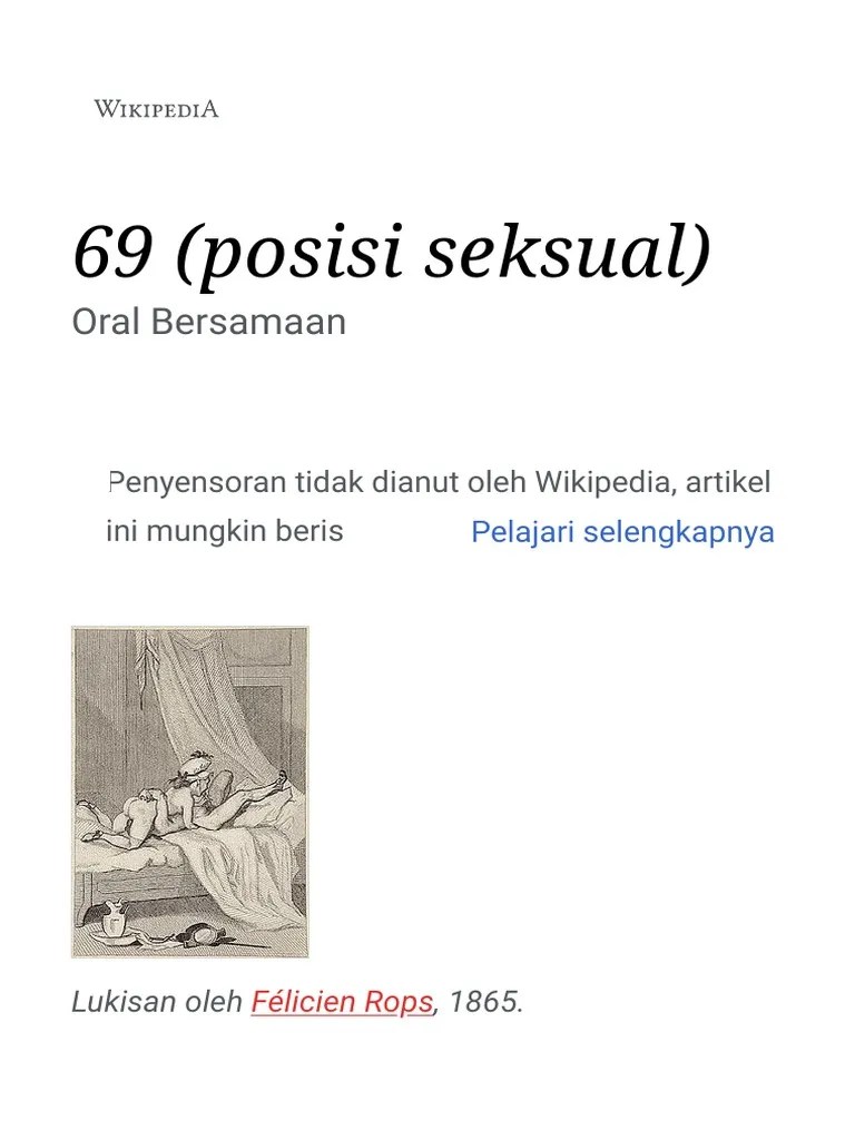 69 (Posisi Seksual) Wikipedia Bahasa Indonesia, Ensiklopedia Bebas PDF