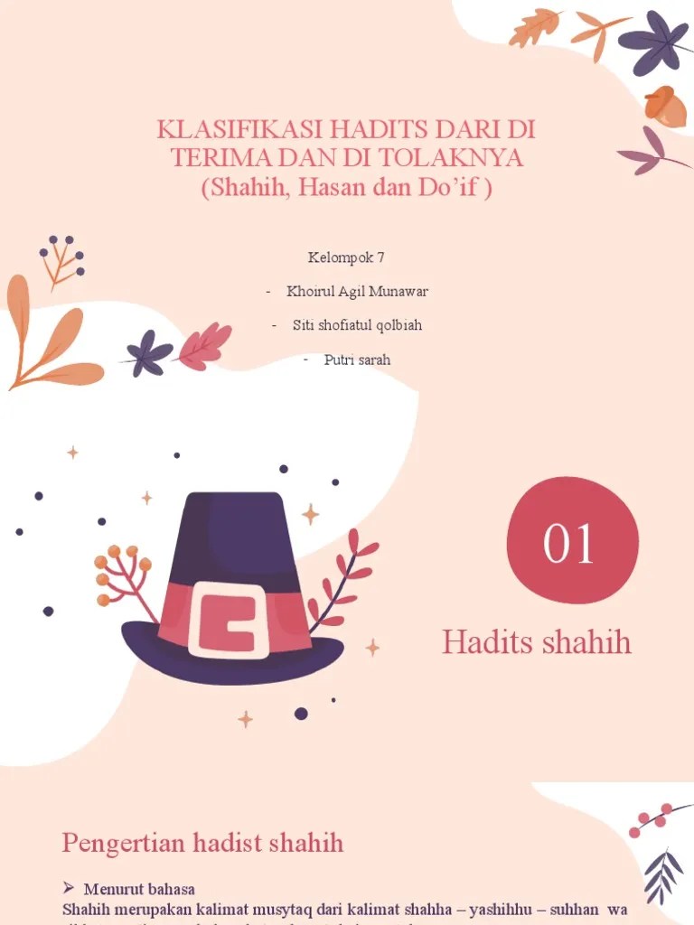 Pengertian Hadits Shahih Hasan Dan Dhaif Pdf