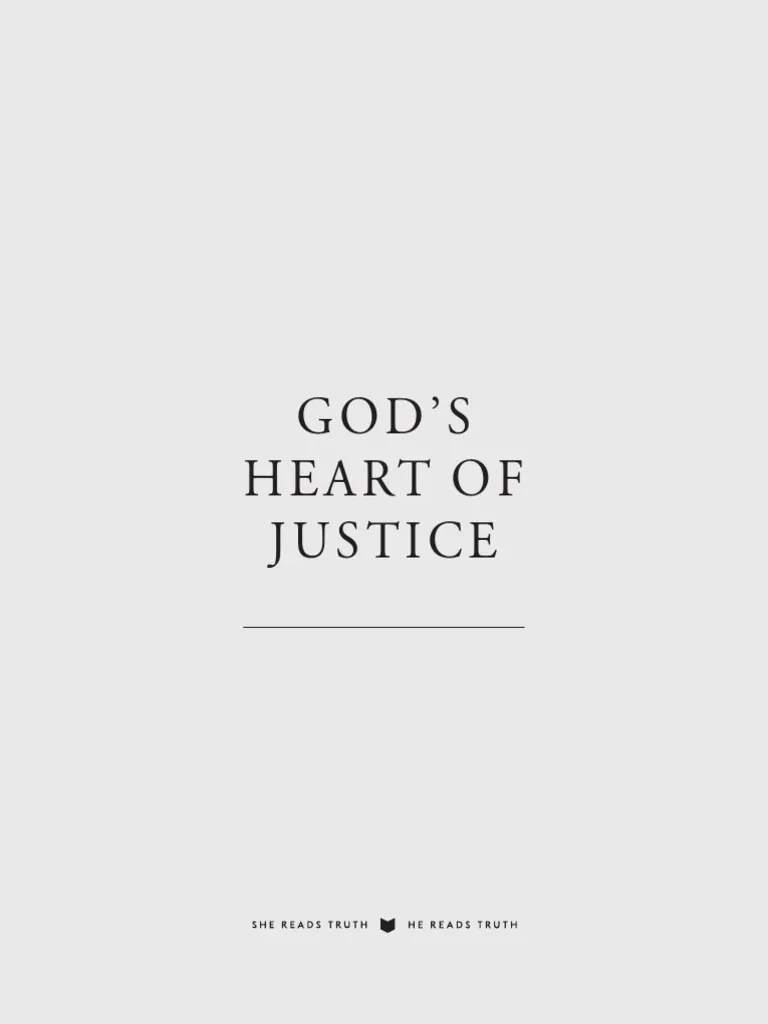 God's Heart of Justice SRT HRT PDF Heaven Sin